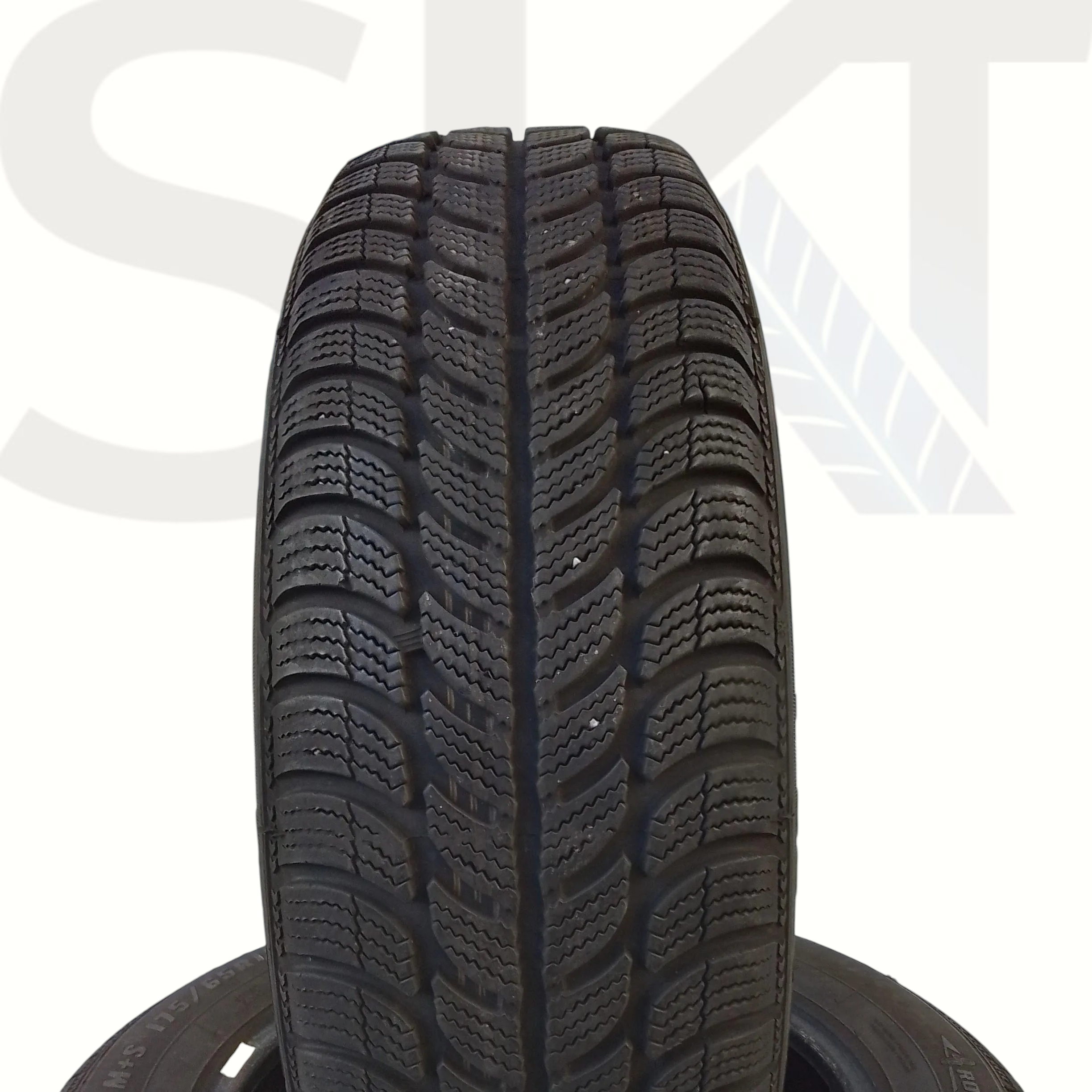 SKT Tyres Sava Eskimo S3+ winter tire, size 165/65 R15 81T M+S, black rubber with deep tread for snow and ice.